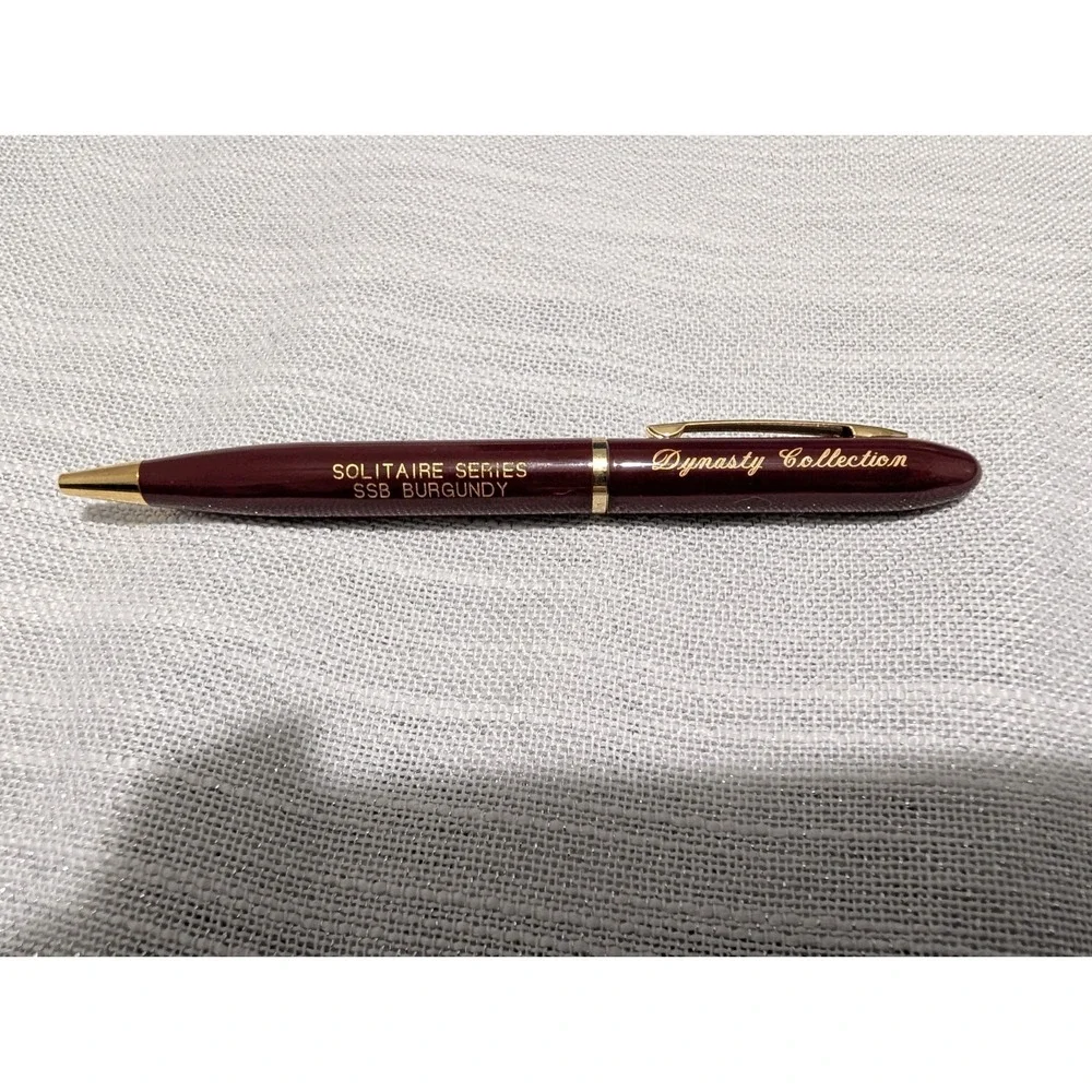 VTG Dynasty Collection Solitaire Series Ballpoint‎ Pen Burgundy Twist Action